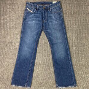 Diesel Men's Straight Jeans in Medium Blue